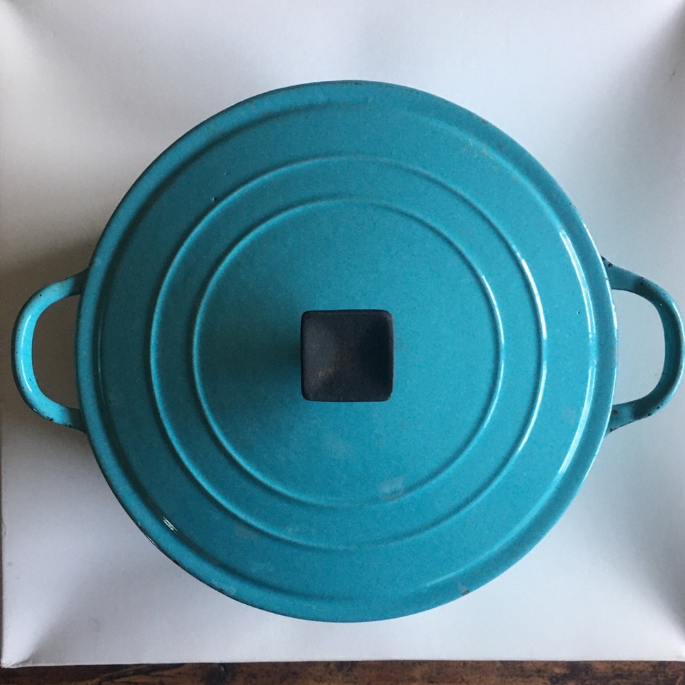 RARE Le Creuset Paris blue cast iron Dutch oven⭐️ - Picture 2 of 10